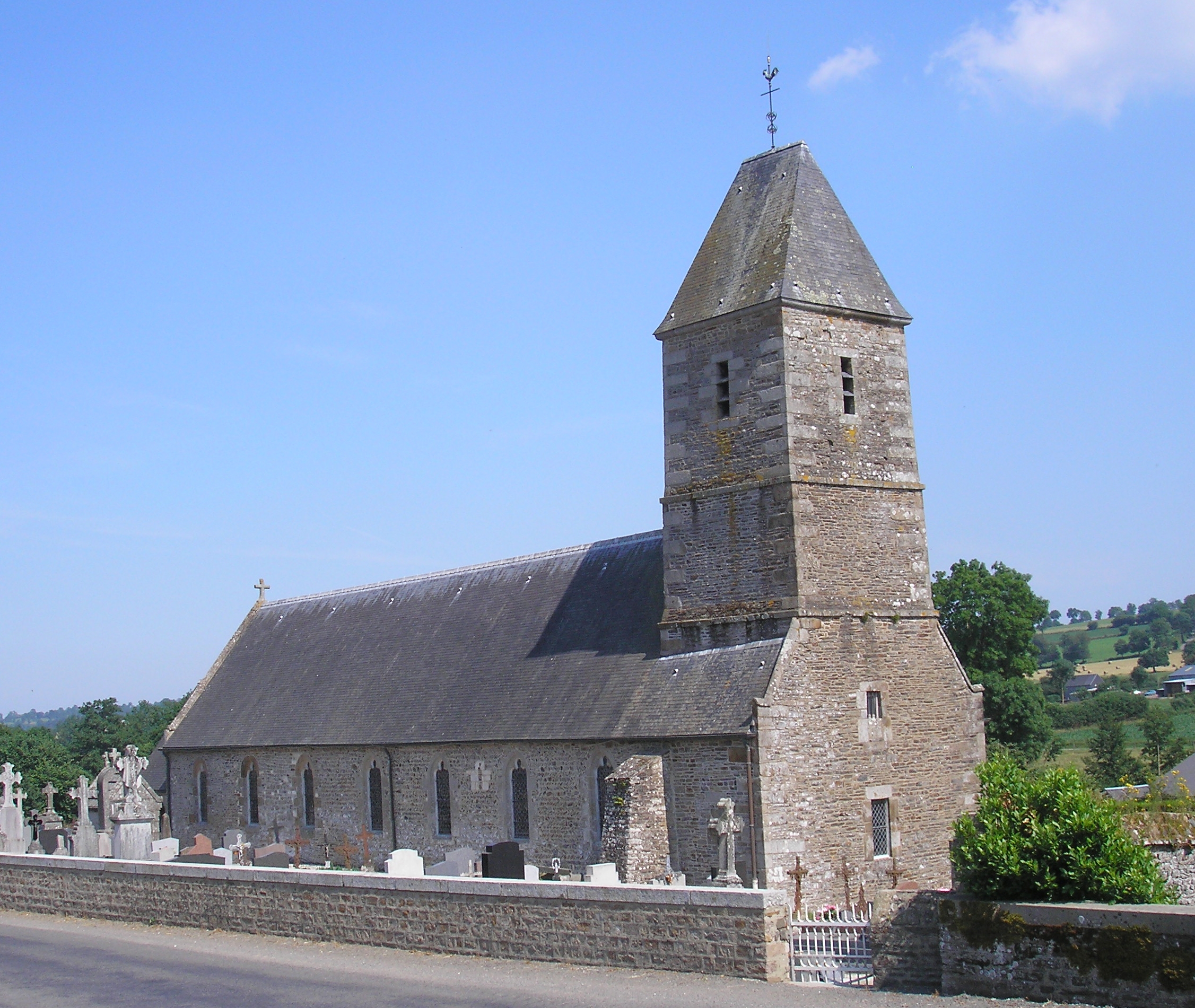 L'église de Burcy, commune déléguée de Valdallière